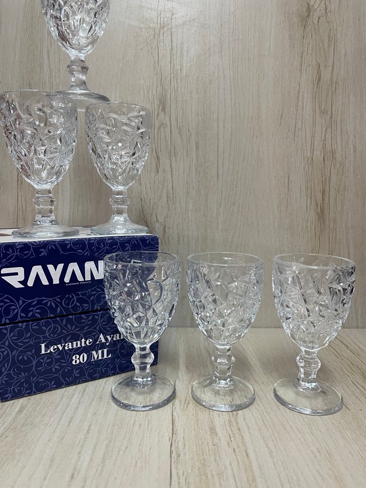 RAYAN AYAKLI CAM KAHVE YANI BARDAK SET - Görsel 5