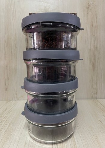 SİGMA GLASS 415 CC 4LÜ CAM SAKLAMA KABI - Görsel 2