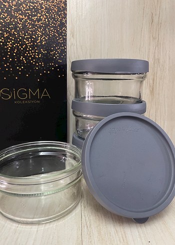 SİGMA GLASS 415 CC 4LÜ CAM SAKLAMA KABI - Görsel 3