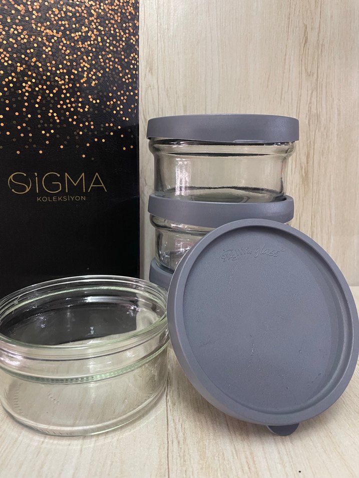 SİGMA GLASS 415 CC 4LÜ CAM SAKLAMA KABI - Görsel 3