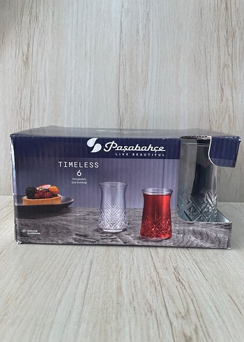 Beden bordo Renk PAŞABAHÇE TIMELESS 6 LI ÇAY BARDAĞI SETİ ZARİF DESENLİ