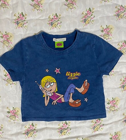 stradivarius lizzie crop tshirt babytee