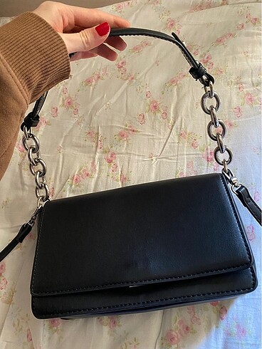  Beden siyah Renk stradivarius deri çanta