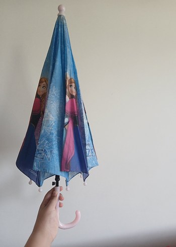 Parlak Mavi  çocuk Şemsiye - elsa Temalı - Görsel 5