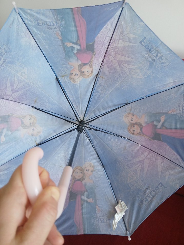 Parlak Mavi  çocuk Şemsiye - elsa Temalı - Görsel 4