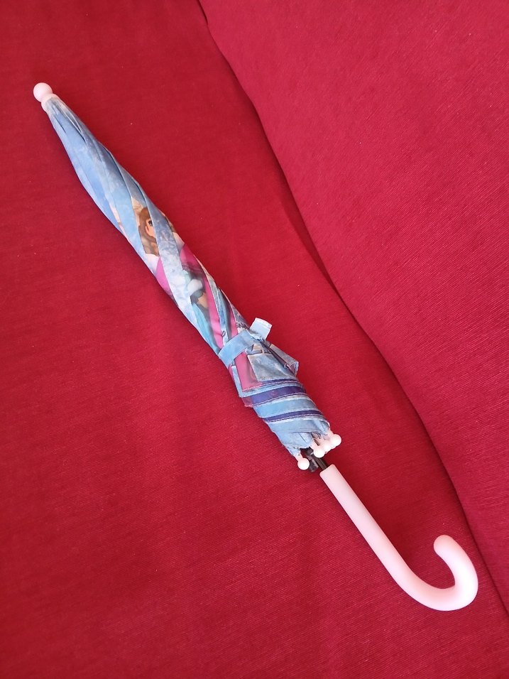 Parlak Mavi  çocuk Şemsiye - elsa Temalı - Görsel 2