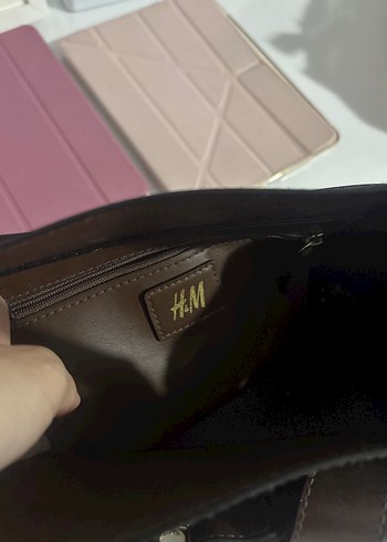 Beden kahverengi Renk Acı Kahve Deri Kemer Detaylı H&M Tote Bag