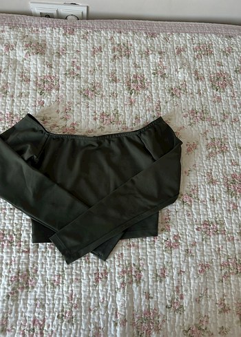 Haki Bluz Carmen Yaka - Görsel 2