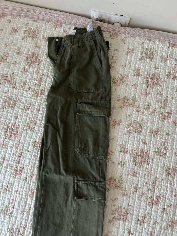 Zara Haki Kargo Pantolon - Görsel 2