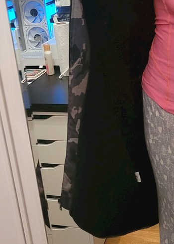 Kürk Detaylı Kamuflaj Desenli Kadın Parka - Görsel 4