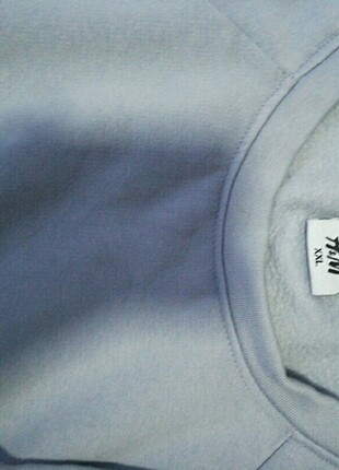 xxl Beden beyaz Renk H&M soft gri polarlı sweat