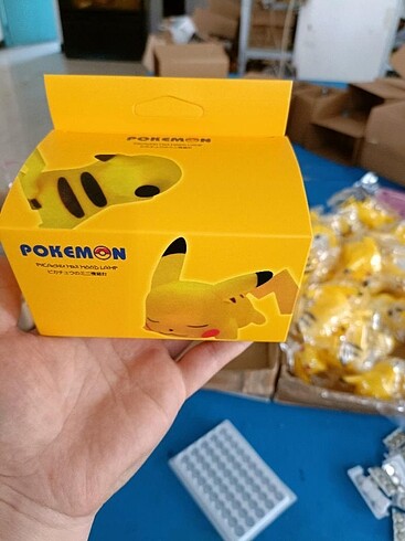  Beden Pokemon Pikachu Gece lambası figürü 10cm