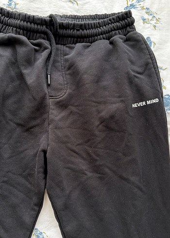 Erkek Siyah Pamuklu Rahat Kesim Eşofman - Görsel 2