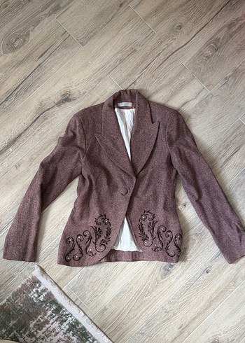 Zara Siklik Ve Zarafet Murdum Kruvaze Blazer Ceket