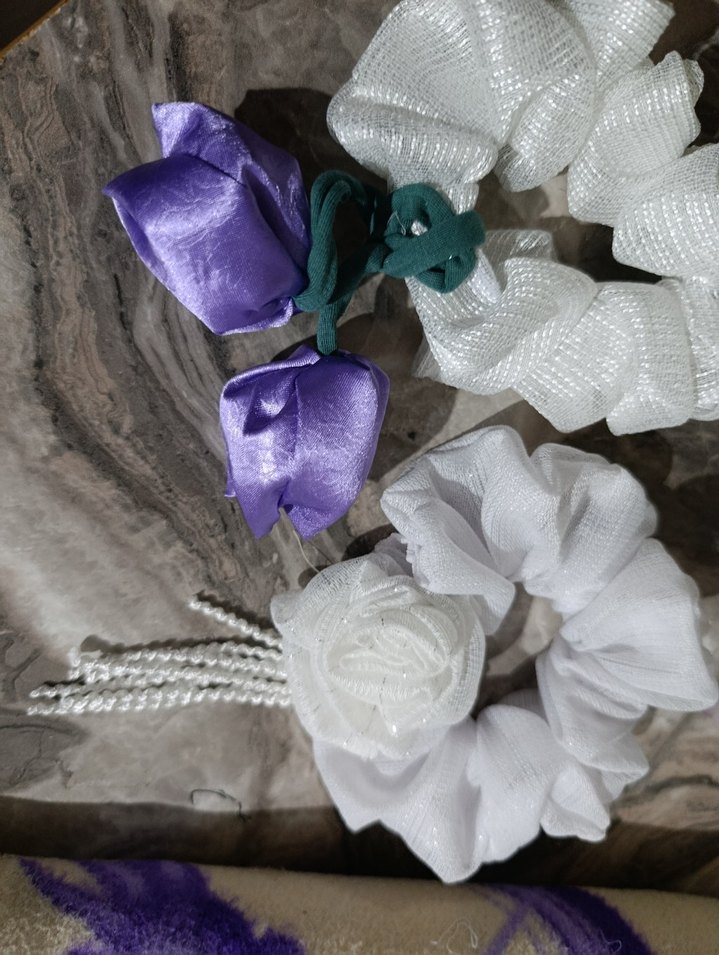 Bohem Çok Renkli laleli Saç Tokası - Görsel 3