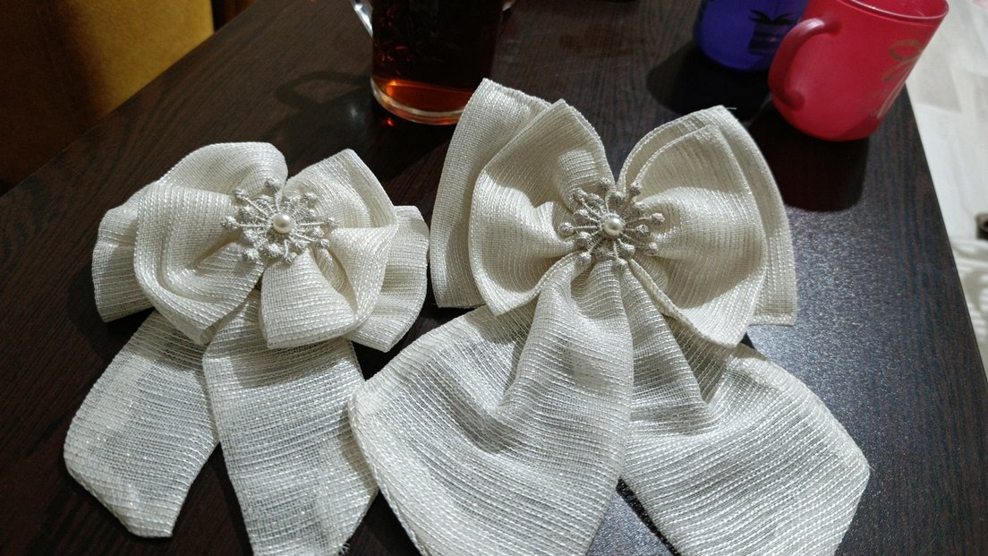 Beyaz Fiyonk Detaylı Kadın Saç Aksesuarı - Görsel 2