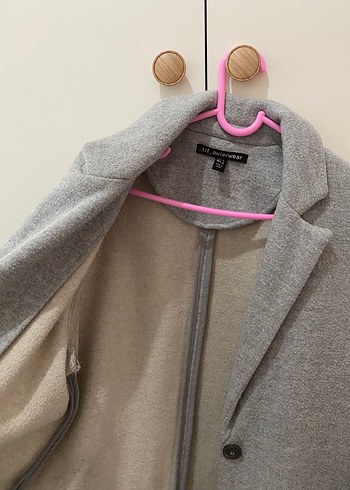 Zara gri kaban - Görsel 5