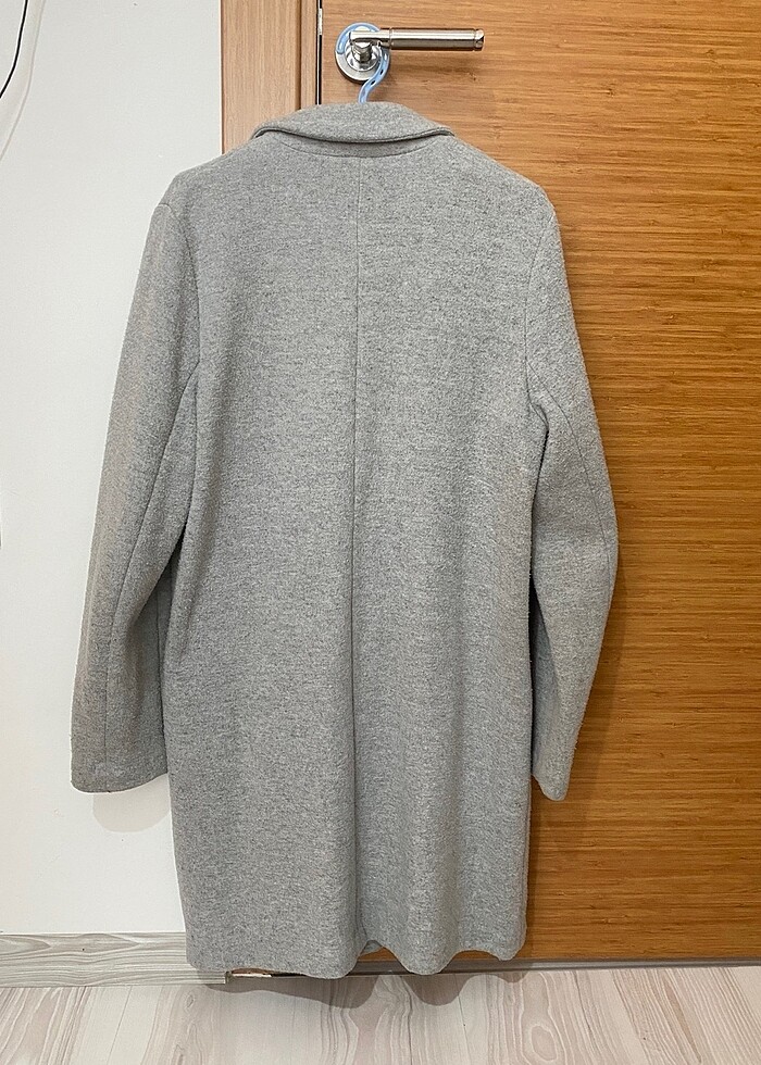 Zara gri kaban - Görsel 3