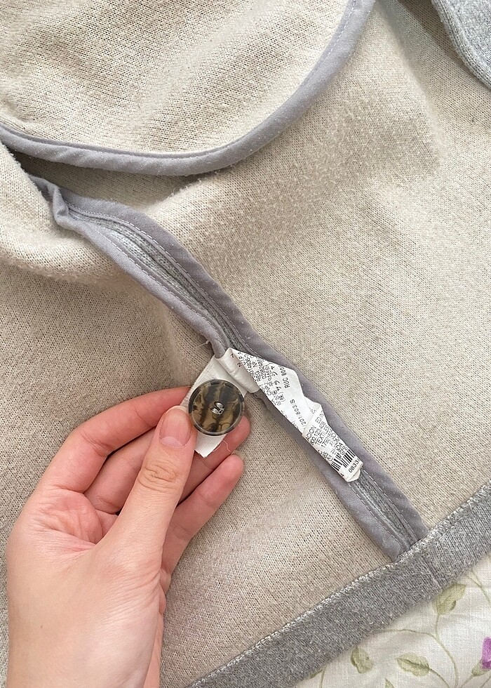 Zara gri kaban - Görsel 4