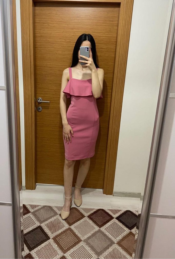 Pembe Fırfırlı Modern Klasik Kadın Abiye Elbise
Adil Işık Elbise - Görsel 4