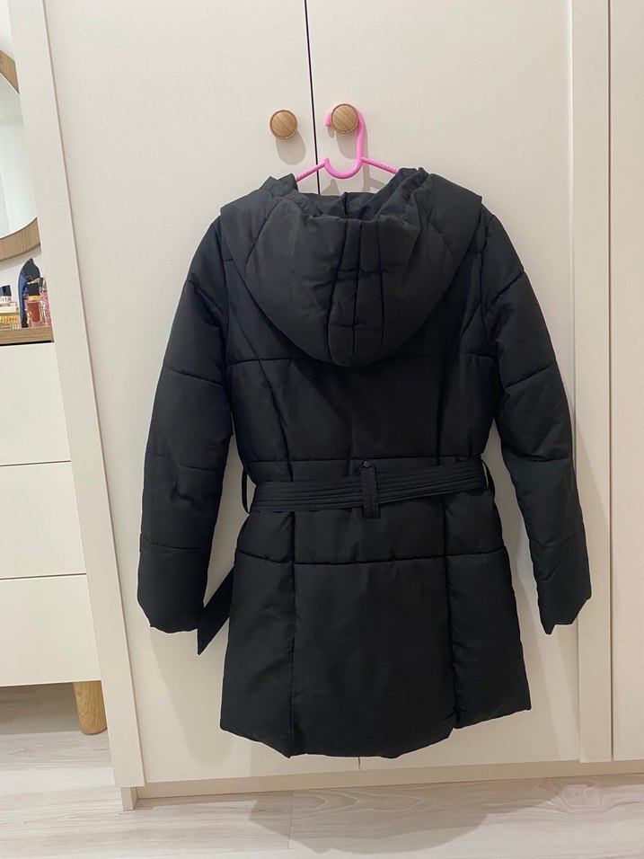 Mavi Jeans belden bağlamalı şişme mont - Görsel 2