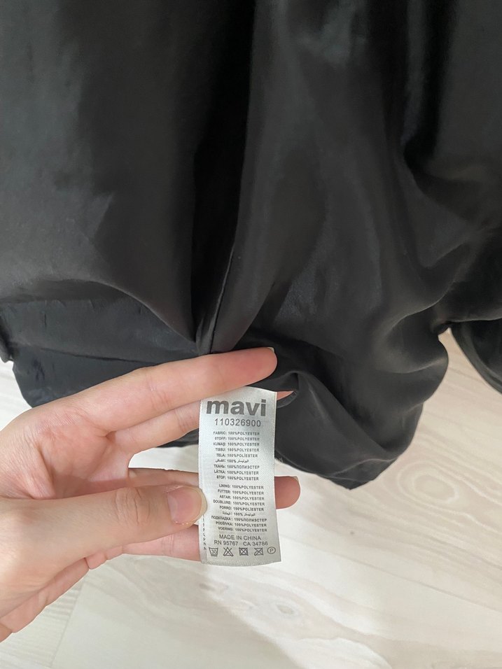 Mavi Jeans belden bağlamalı şişme mont - Görsel 5