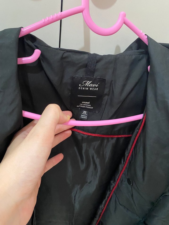 Mavi Jeans belden bağlamalı şişme mont - Görsel 4