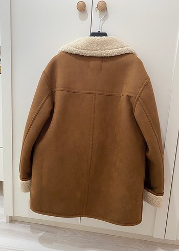 Mango Süet Teddy Kaban - Görsel 3