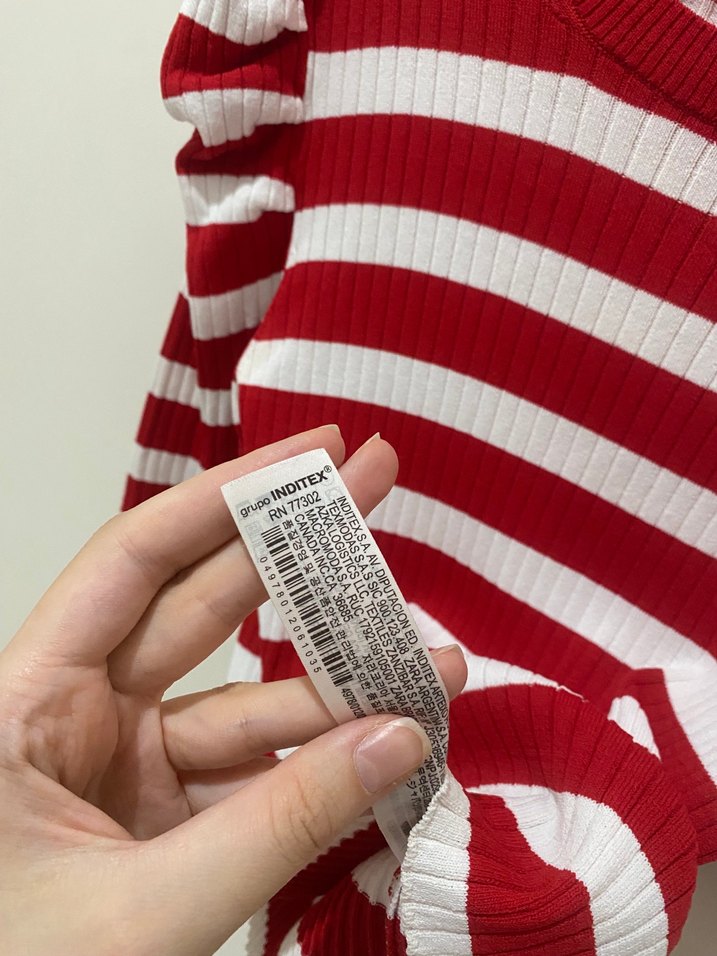 Zara çizgili üst - Görsel 4