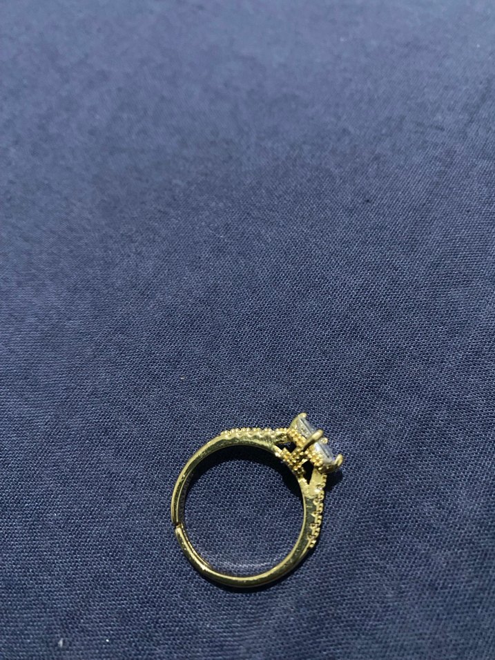 Çelik Altın Renkli Tek taş - Görsel 2