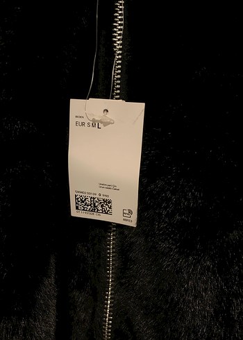 l Beden siyah Renk H&m erkek peluş ceket