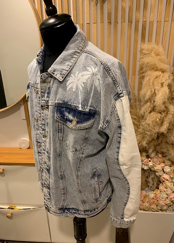 Bahoooman denim ceket sıfır etiketli - Görsel 2