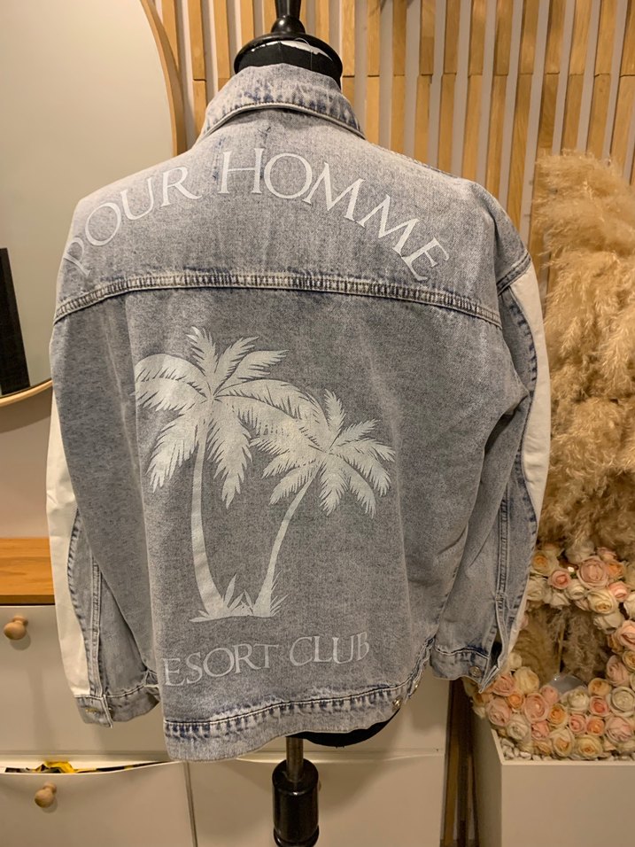 Bahoooman denim ceket sıfır etiketli - Görsel 4