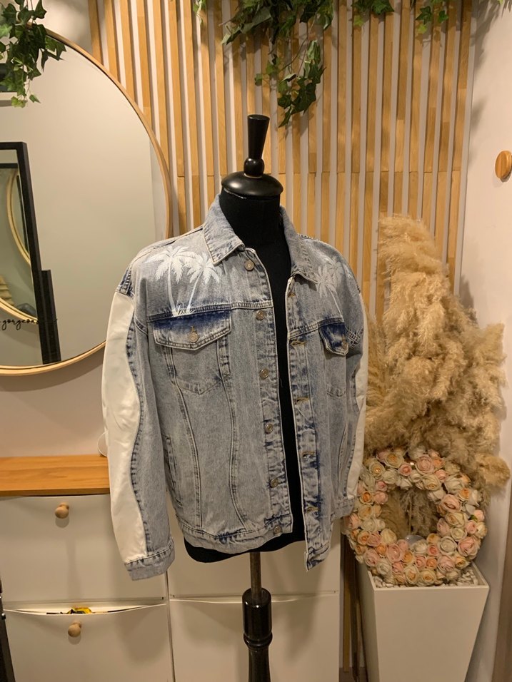 Bahoooman denim ceket sıfır etiketli - Görsel 3