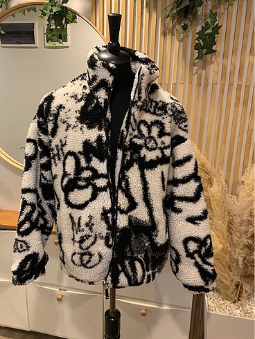 Zara man peluş kalın kaban