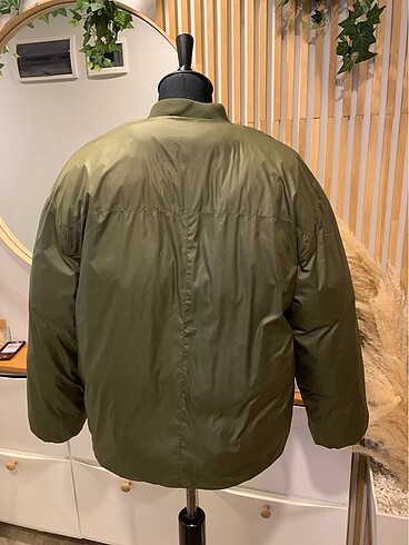m Beden haki Renk Zara man şişme mont