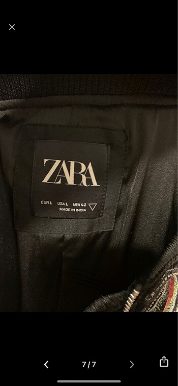 Zara man payetli süet ceket - Görsel 7