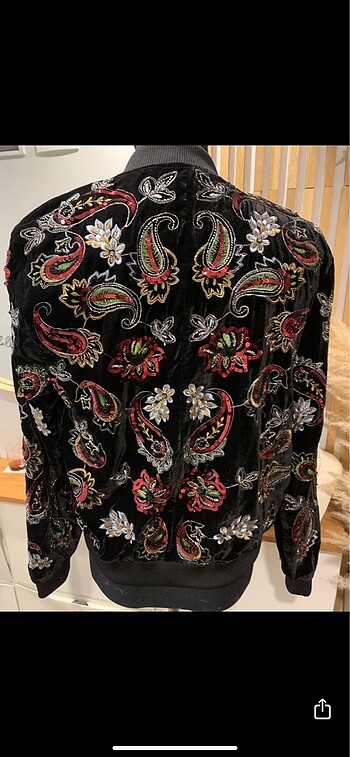 Zara man payetli süet ceket - Görsel 3