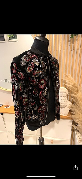 Zara man payetli süet ceket - Görsel 4