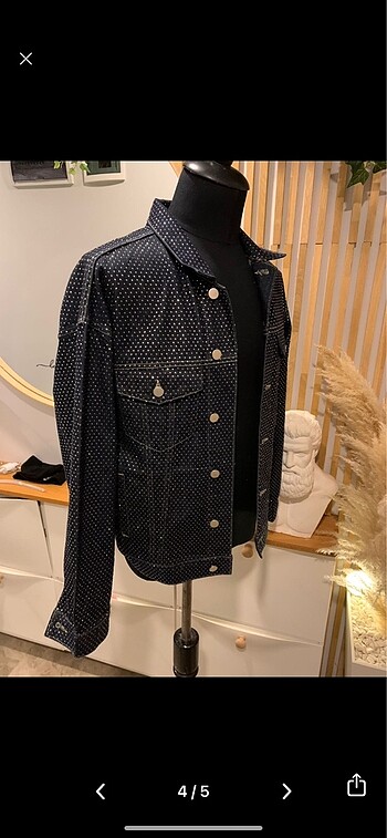 m Beden Zara man taşlı denim ceket