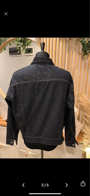 Zara Zara man taşlı denim ceket