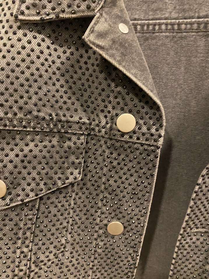 Zara Gri Denim Ceket — görsel 6/8