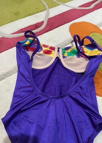 Mor Bağcıklı Bohem Kadın Mayo - Görsel 5