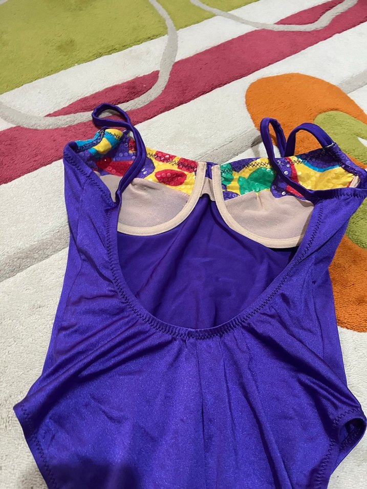 Mor Bağcıklı Bohem Kadın Mayo - Görsel 5