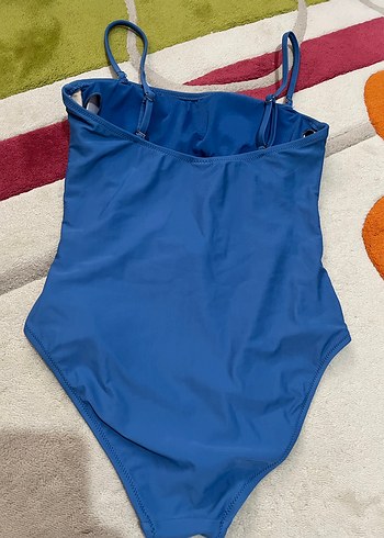 Mavi Askılı Kadın Mayo - Görsel 5