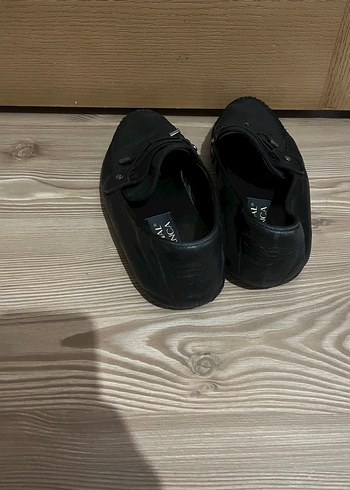 43 Beden Erkek Siyah Deri Tokalı Klasik Ayakkabı