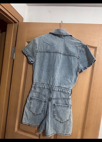 Kadın Kısa Kot Tulum - Görsel 10