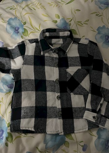 Kız Çocuk Gri Uzun Kollu Bağlamalı Gömlek - Görsel 9