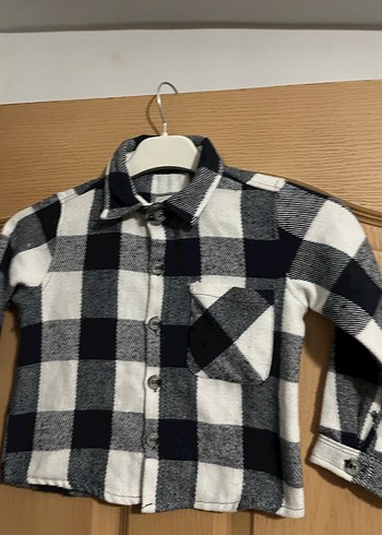 Kız Çocuk Gri Uzun Kollu Bağlamalı Gömlek - Görsel 7