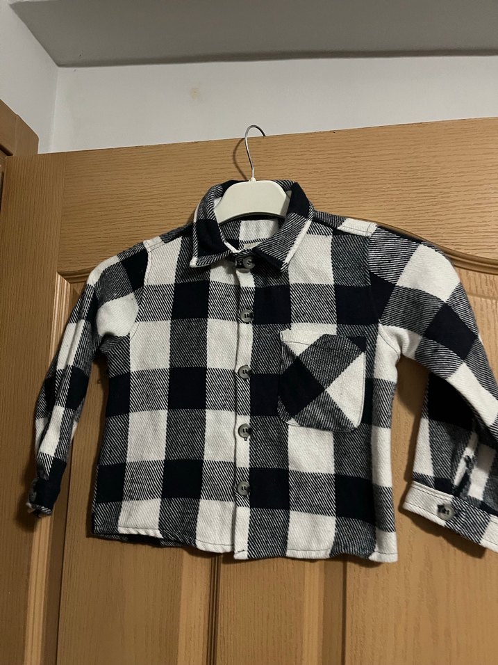 Kız Çocuk Gri Uzun Kollu Bağlamalı Gömlek - Görsel 4